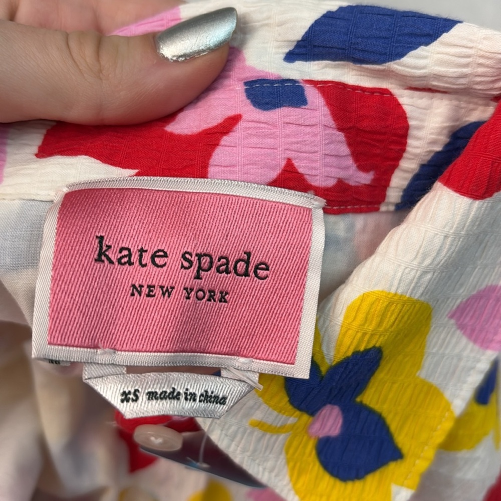 Kate Spade Summer Flowers Marina Dress Size XS - Picture 7 of 7